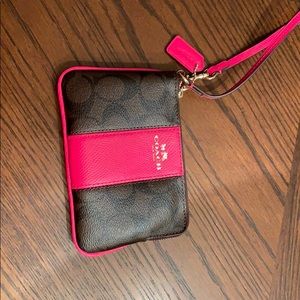 Coach small wristlet